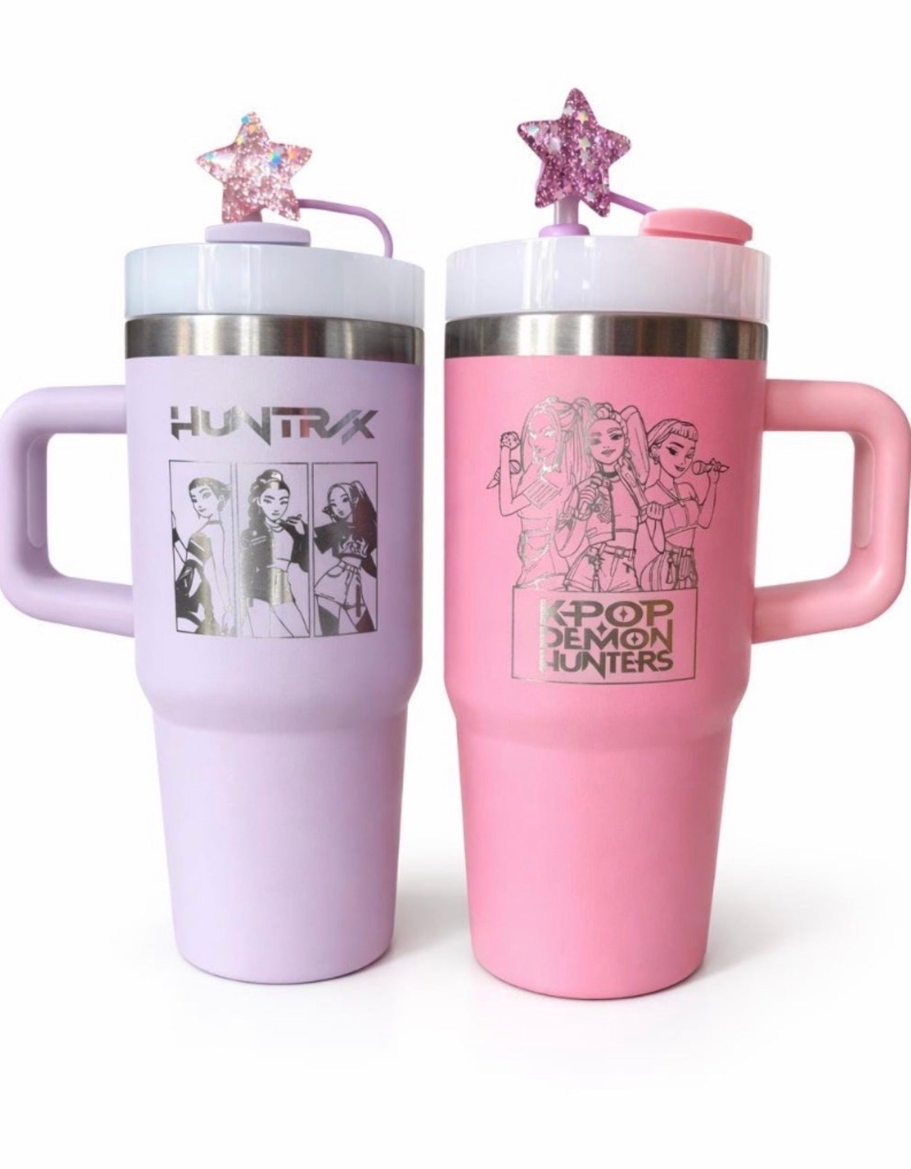 K-Pop Fan Gift Tumbler – Laser Engraved Insulated Cup 400ml, Personalised Quencher-style tumbler cup with handle 14oz (Copy)