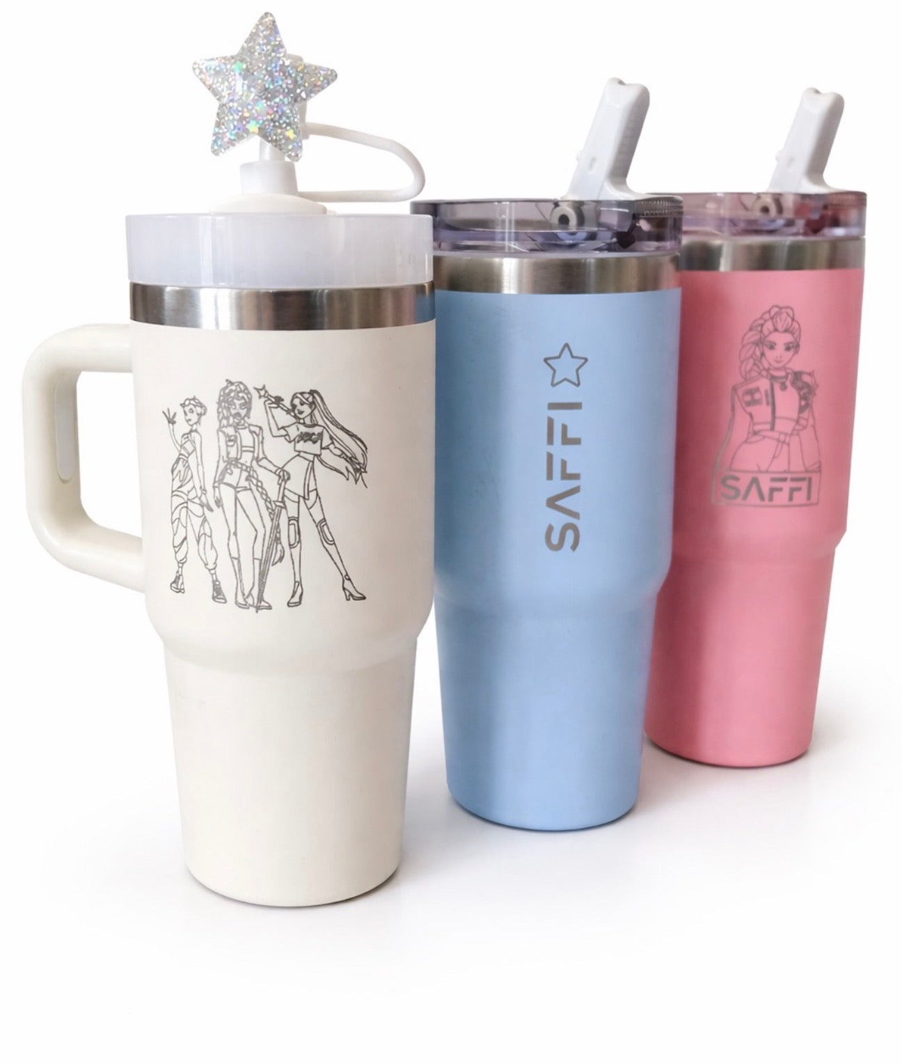 K-Pop Fan Gift Tumbler – Laser Engraved Insulated Cup 400ml, Personalised Quencher-style tumbler cup with handle 14oz (Copy)