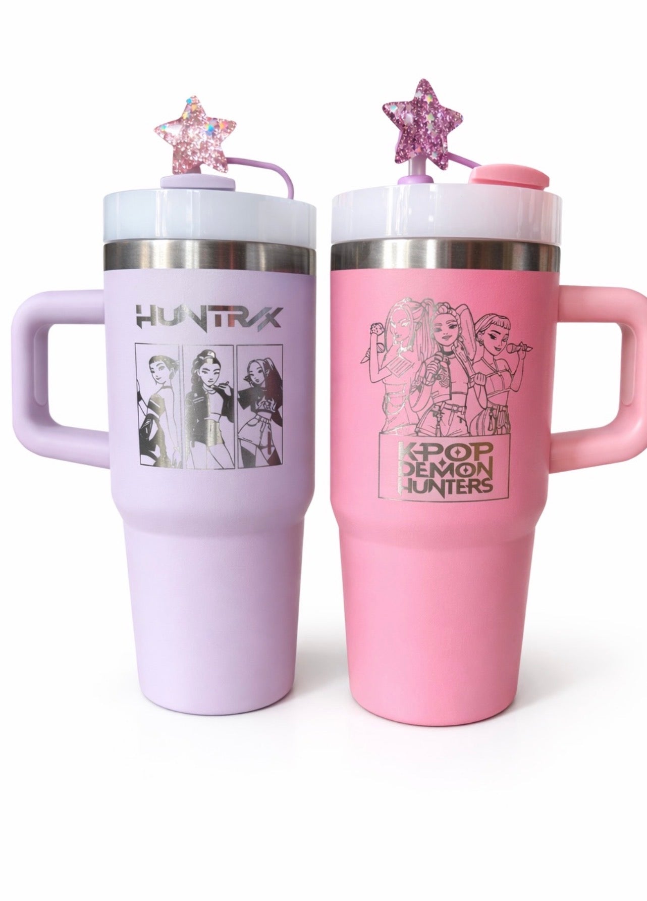 K-Pop Fan Gift Tumbler – Laser Engraved Insulated Cup 400ml, Personalised Quencher-style tumbler cup with handle 14oz (Copy)