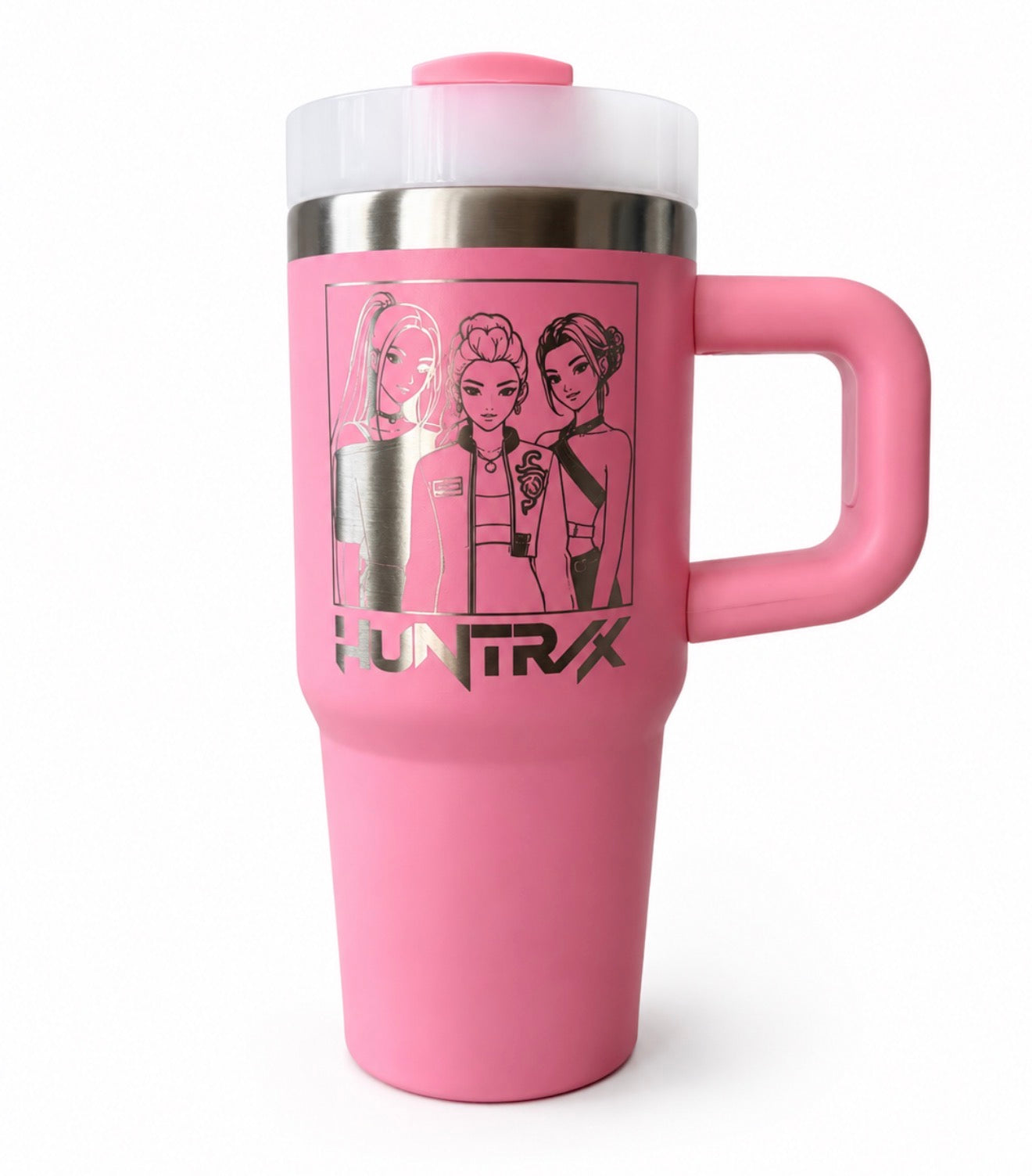K-Pop Fan Gift Tumbler – Laser Engraved Insulated Cup 400ml, Personalised Quencher-style tumbler cup with handle 14oz (Copy)