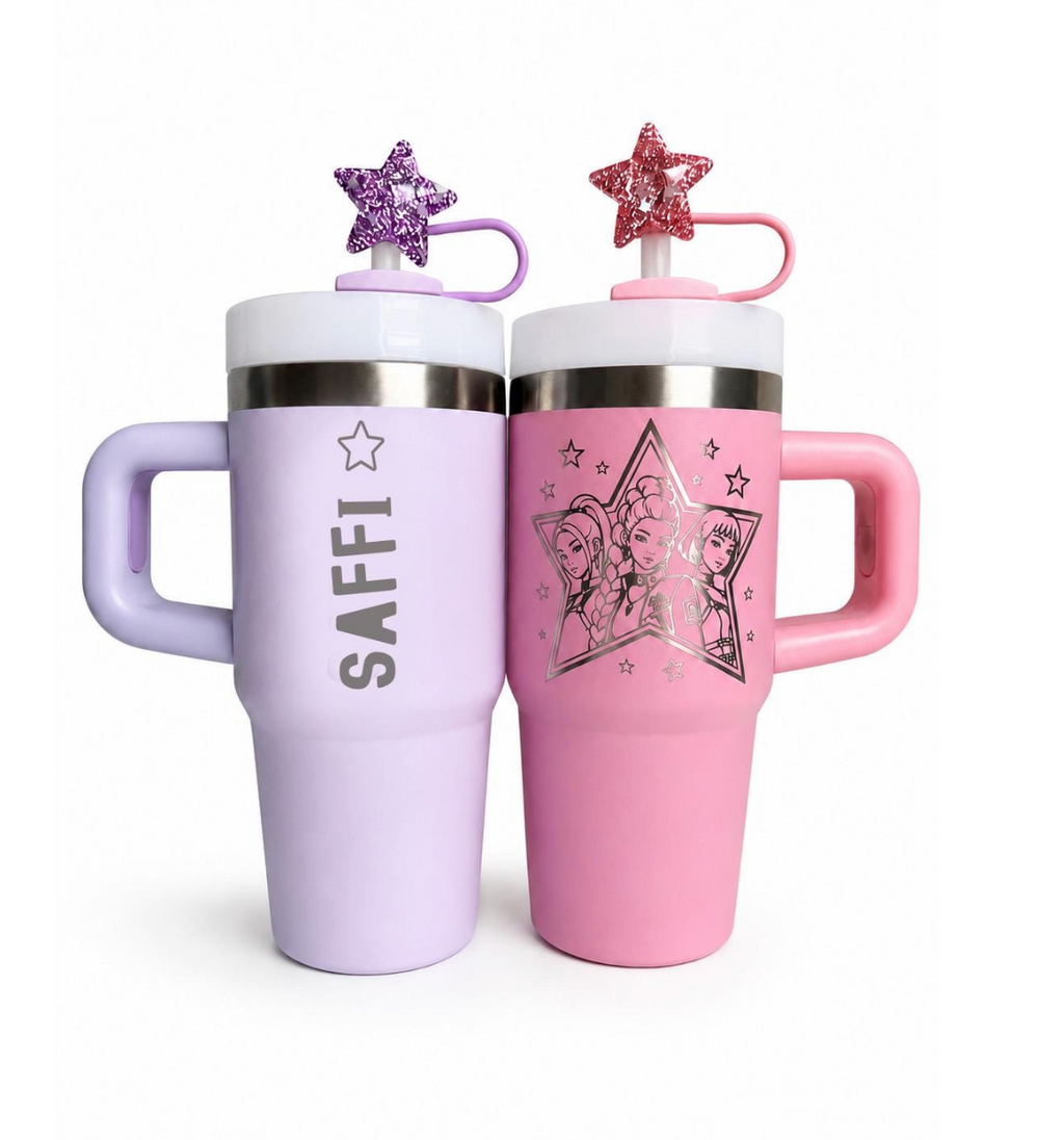 K-Pop Fan Gift Tumbler – Laser Engraved Insulated Cup 400ml, Personalised Quencher-style tumbler cup with handle 14oz (Copy)