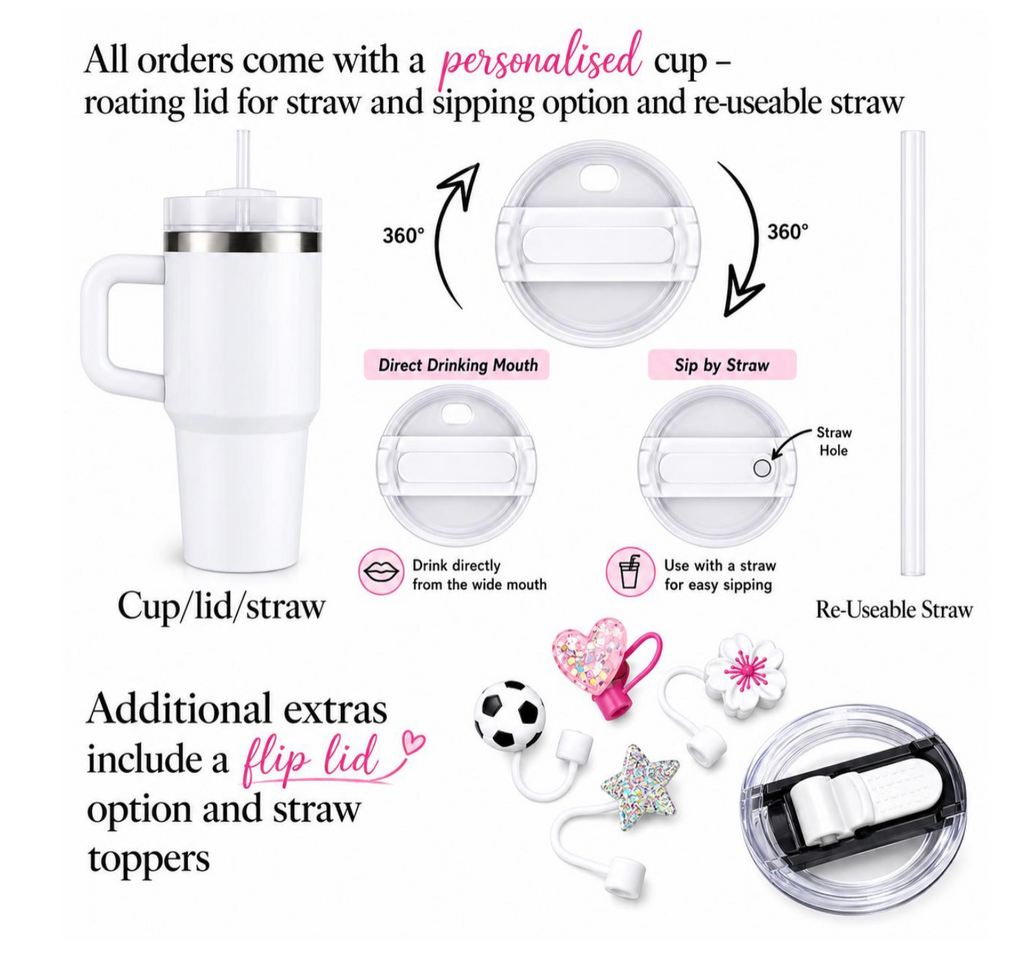 LASER ENGRAVED kids children’s small size travel tumbler flask with handle and straw-personalised mini cup-14oz