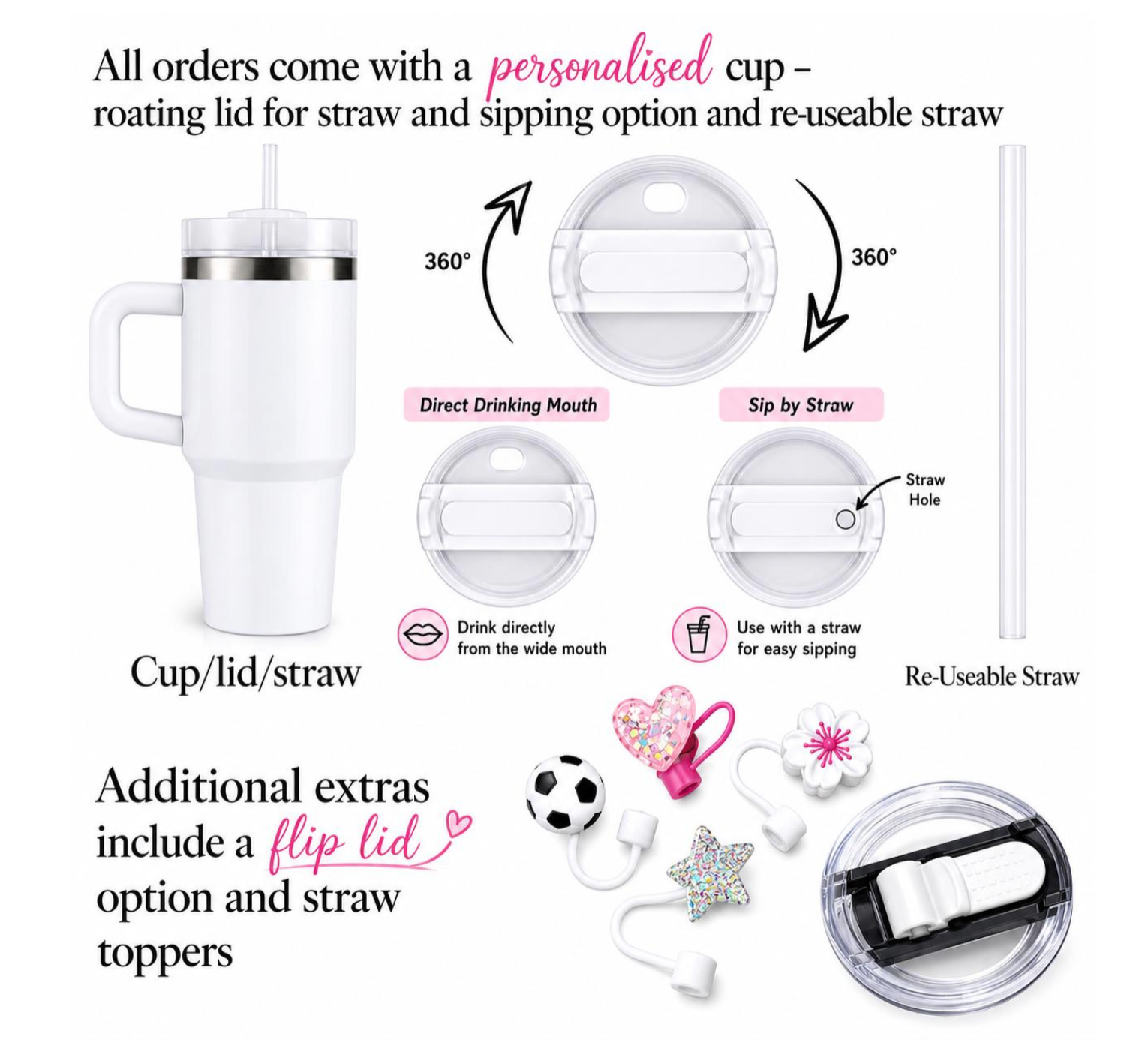 LASER engraved cute furry monsters / take a seat cute character tumbler + handle straw-personalised cup-quencher-14oz