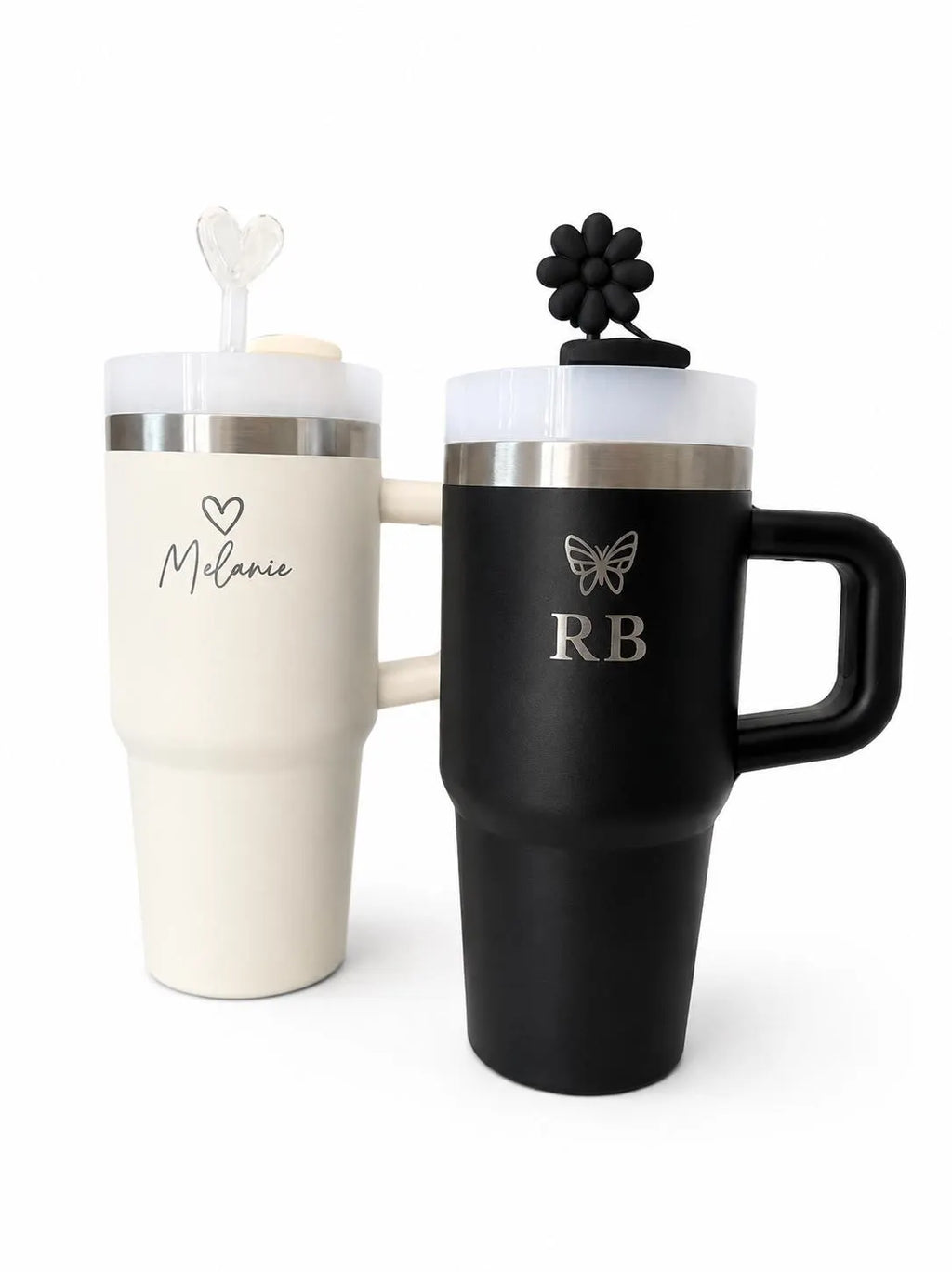 LASER ENGRAVED kids children’s small size travel tumbler flask with handle and straw-personalised mini cup-14oz