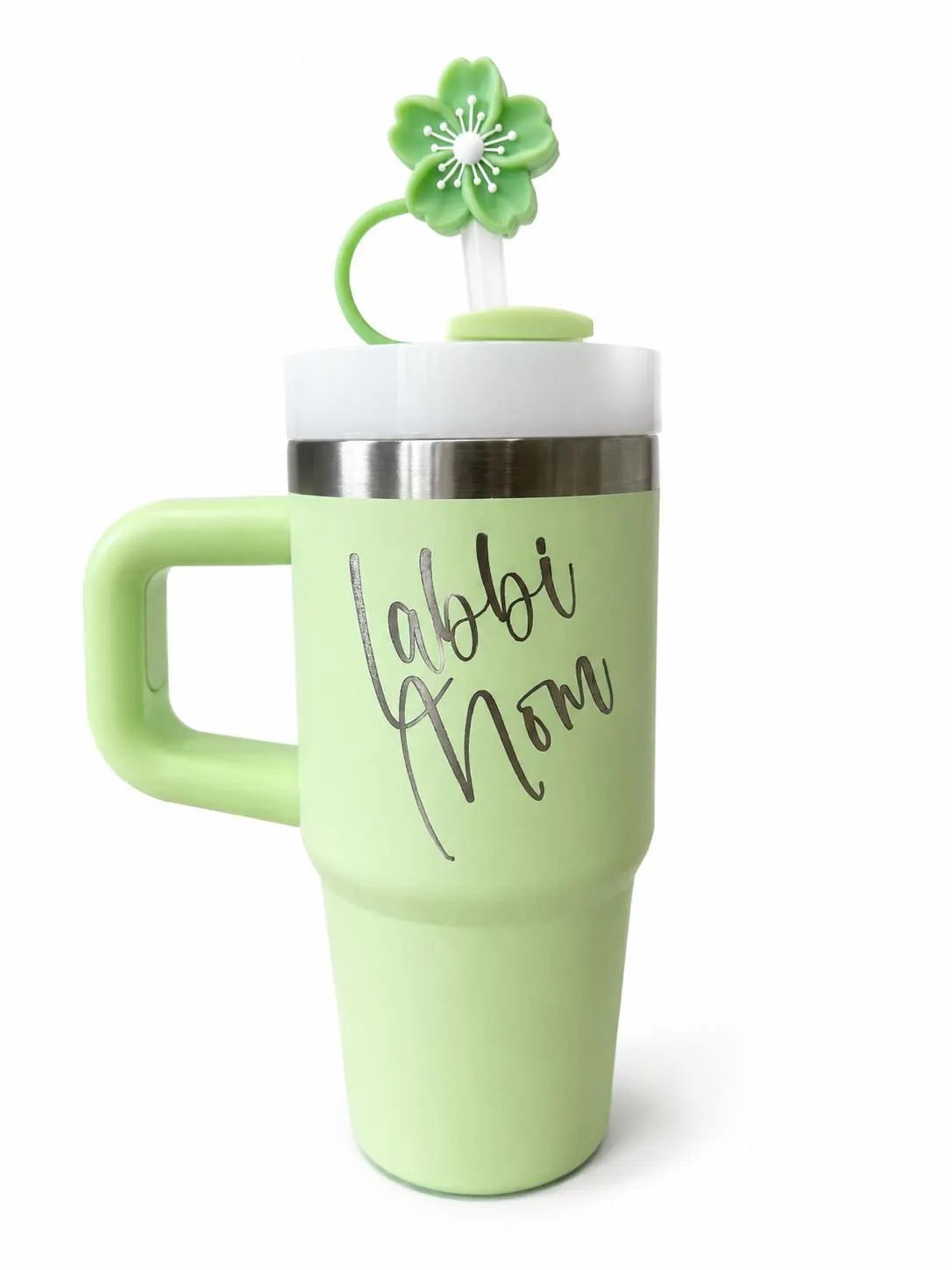 LASER ENGRAVED kids children’s small size travel tumbler flask with handle and straw-personalised mini cup-14oz